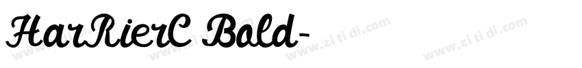 HarRierC Bold字体转换